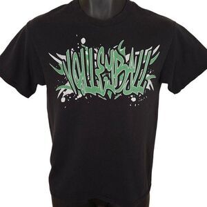 Vintage Virgin Valley Bulldogs T Shirt Mens Size Small Black Y2K Volleyball